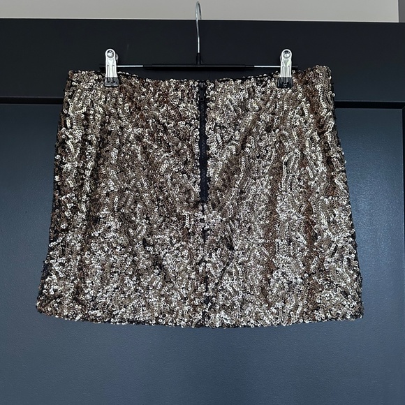 NWT | The Kooples | Gold Sequin Mini Skirt - Picture 6 of 9